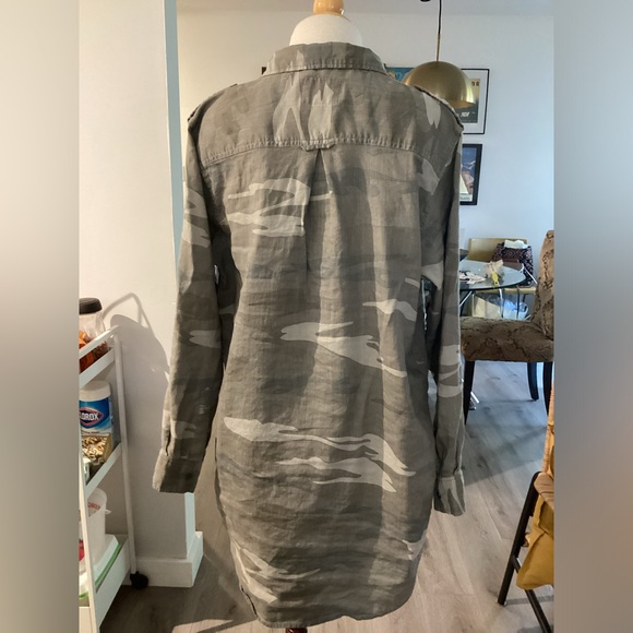 Rails Camouflage Mini Dress - Green and Gray - Picture 4 of 12
